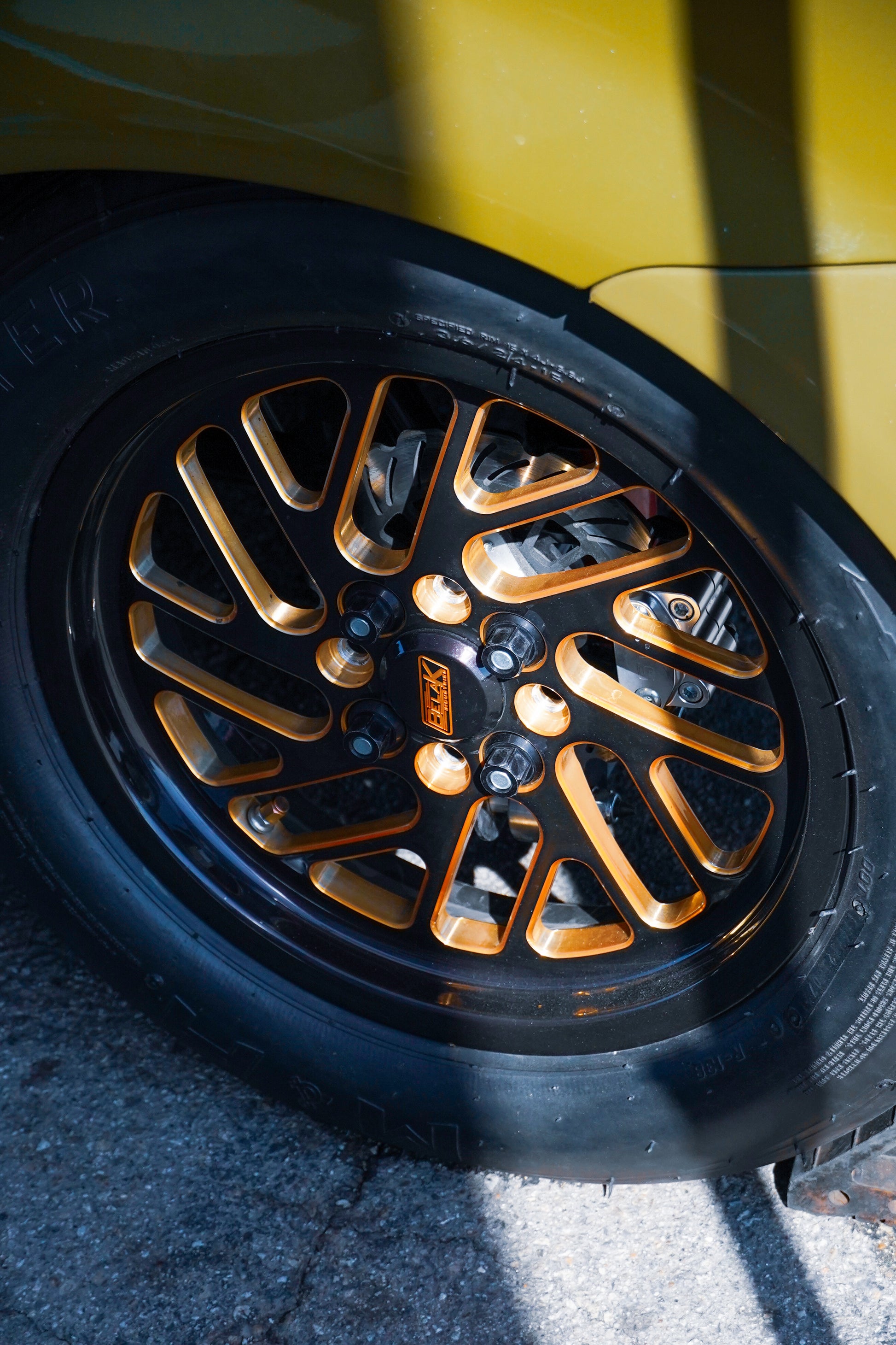 Deluxe Champagne Titanium Valve Stem Caps