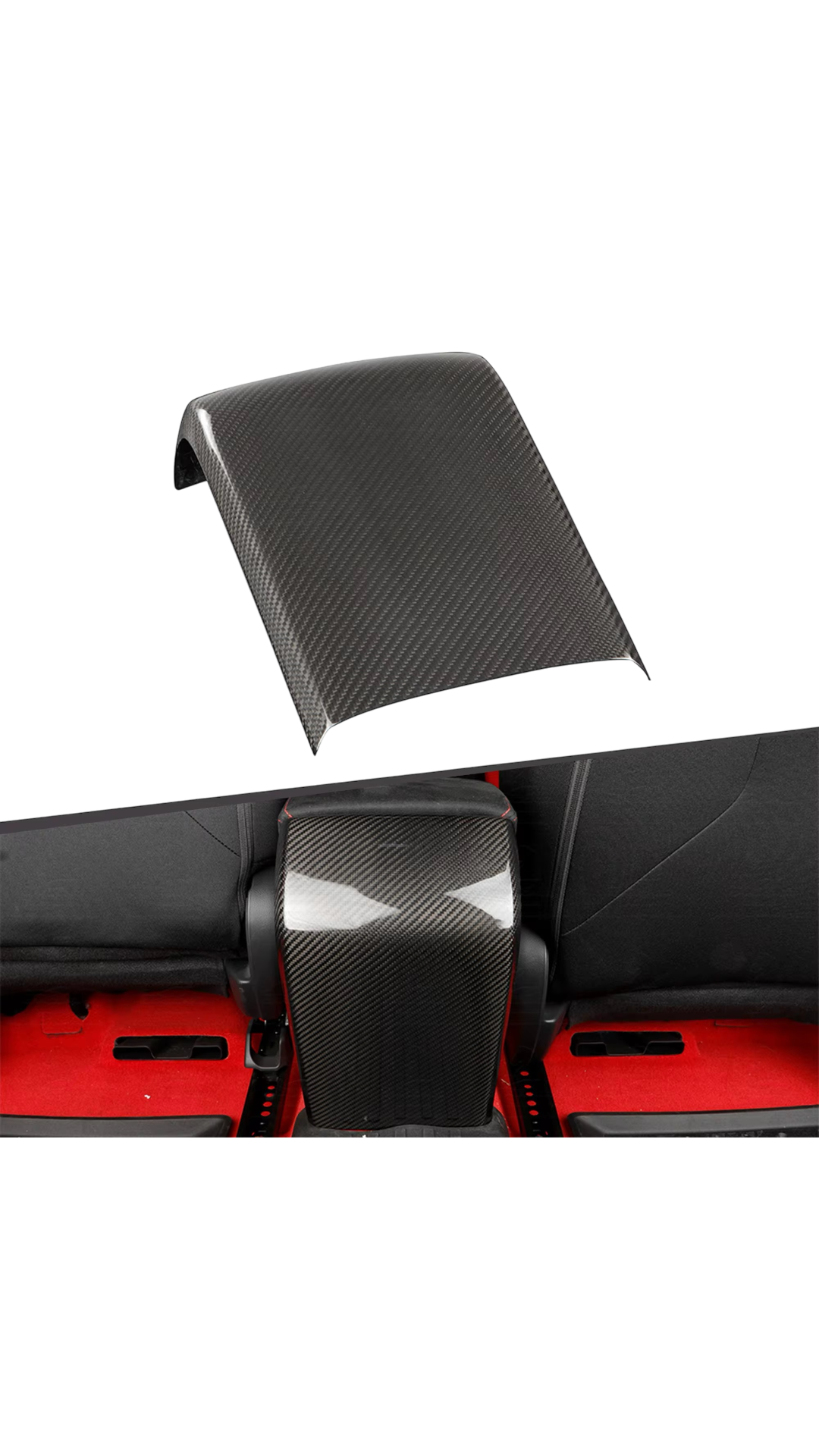 Carbon Rear Console Cover Civic FL5 Type R 22+