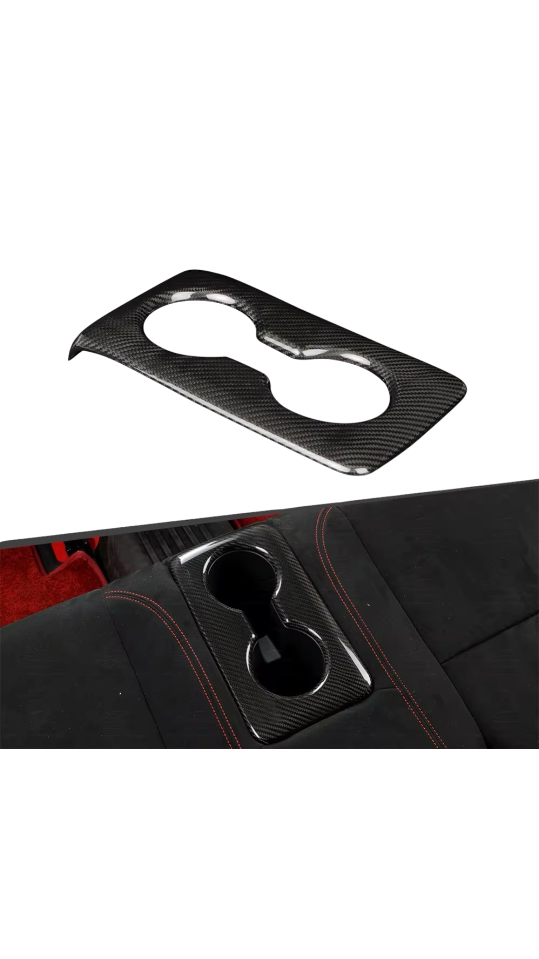 Carbon Cup Holder Trim Civic FL5 Type R 22+