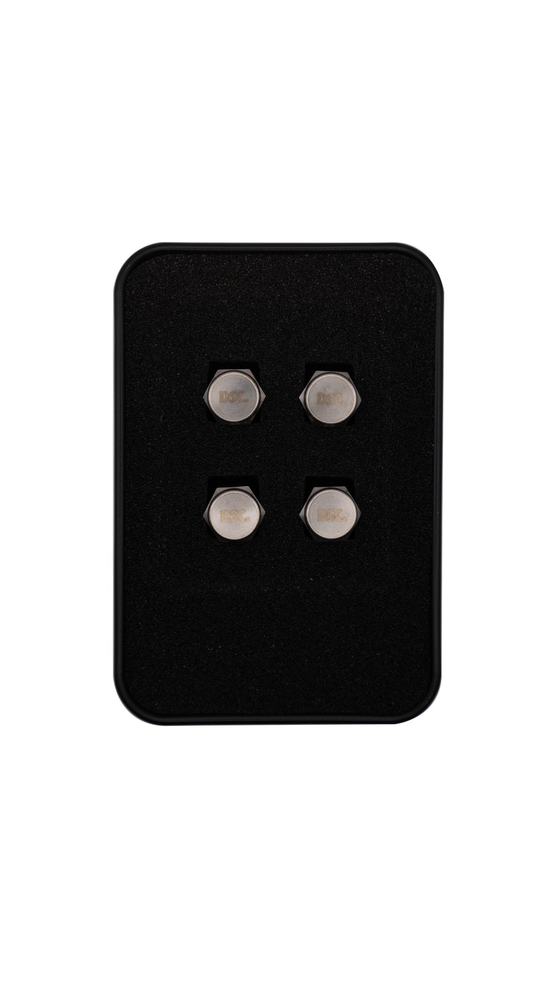 Deluxe Raw Titanium Valve Stem Caps