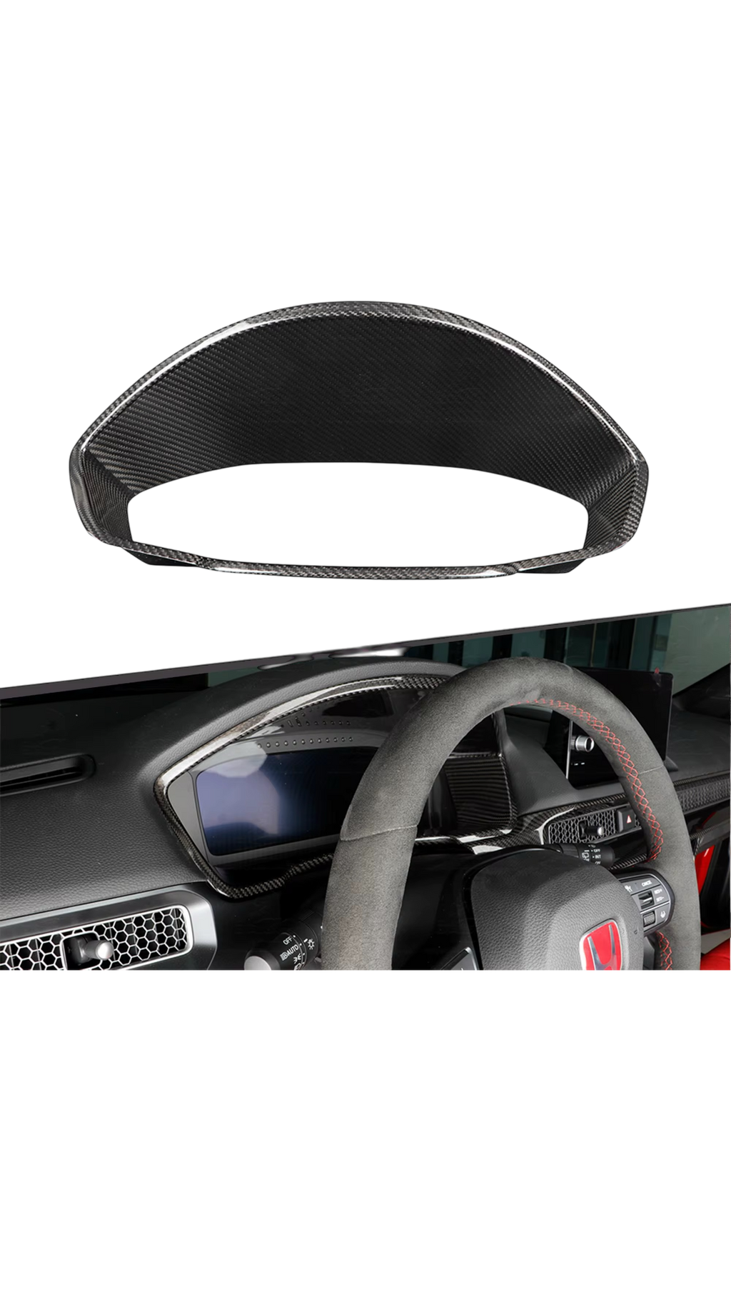 Carbon Cluster Cover Civic FL5 Type R 22+