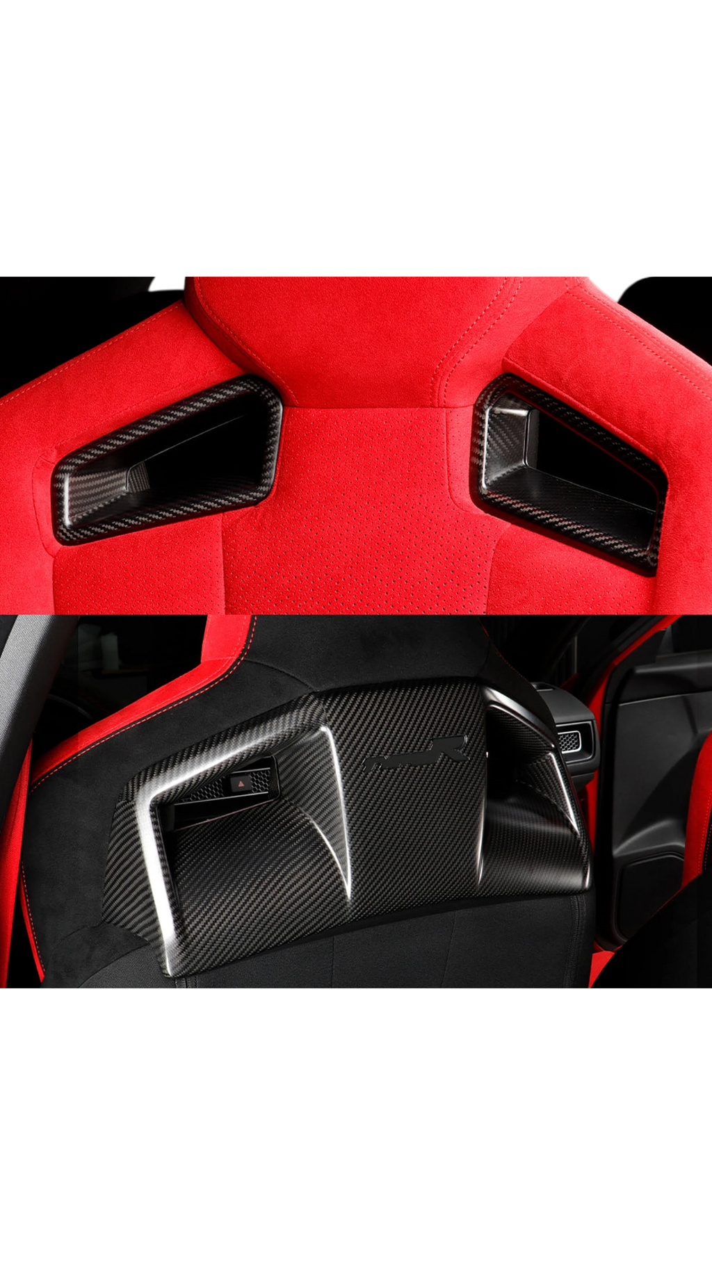 Carbon Front Seat Trim Civic FL5 Type R 22+