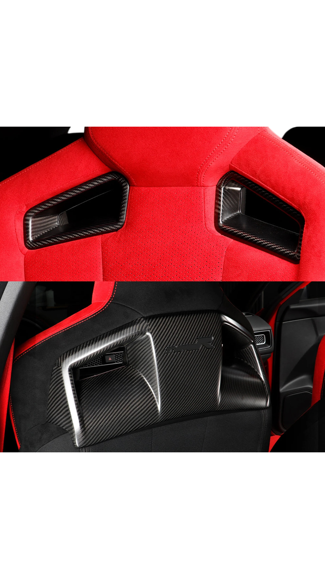 Carbon Front Seat Trim Civic FL5 Type R 22+