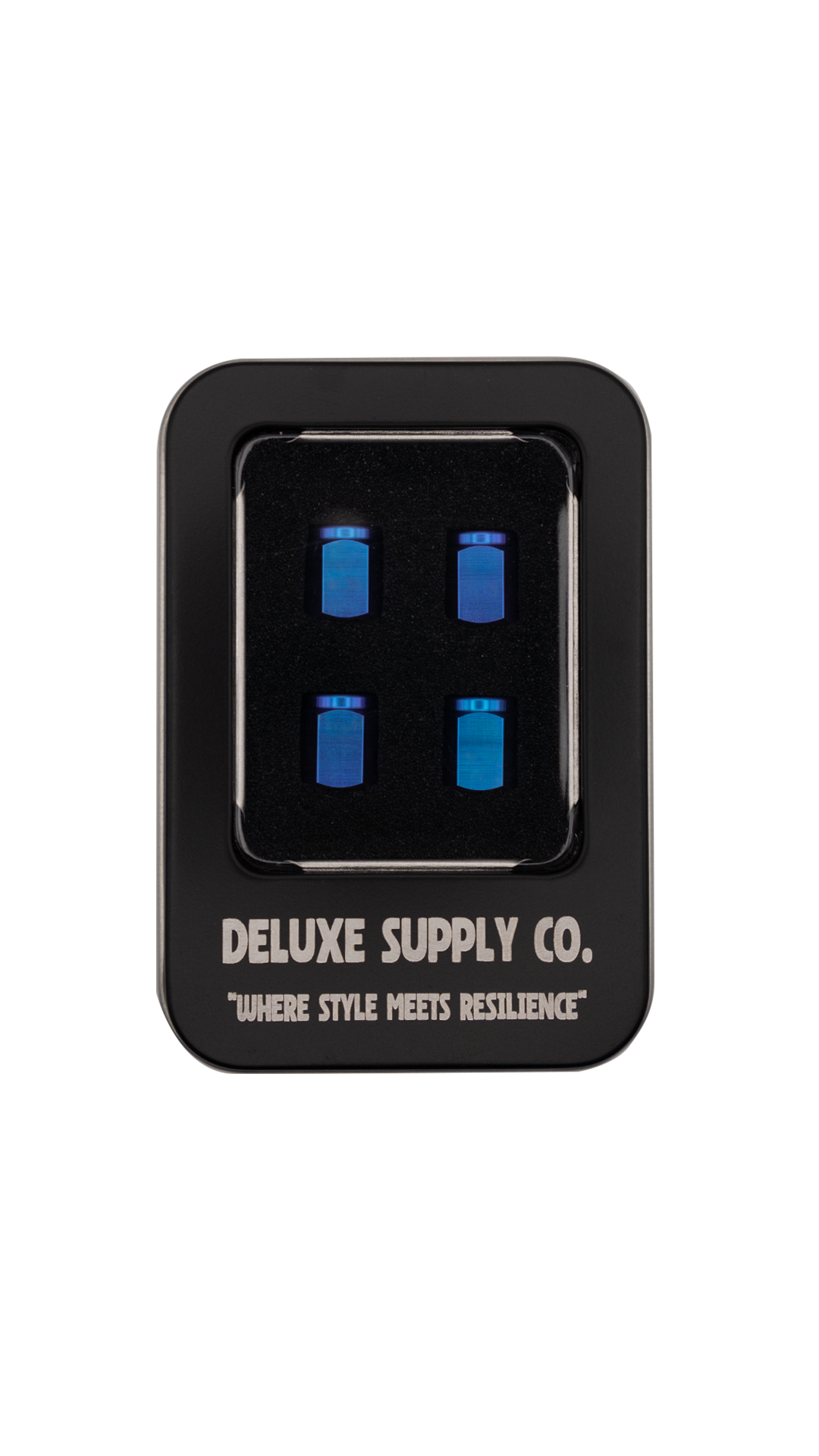 Deluxe Blurple Titanium Valve Stem Caps