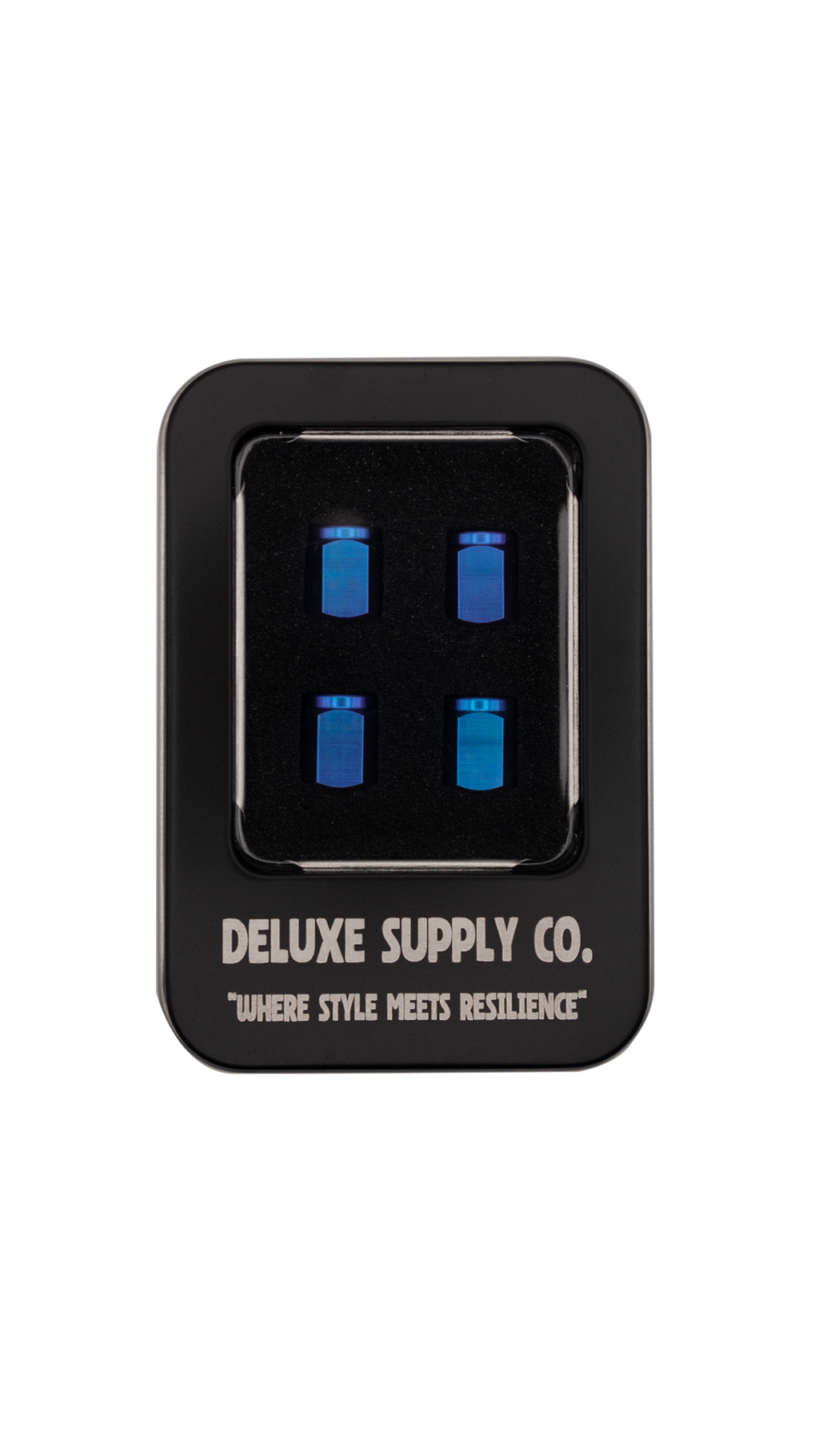 Deluxe Blurple Titanium Valve Stem Caps