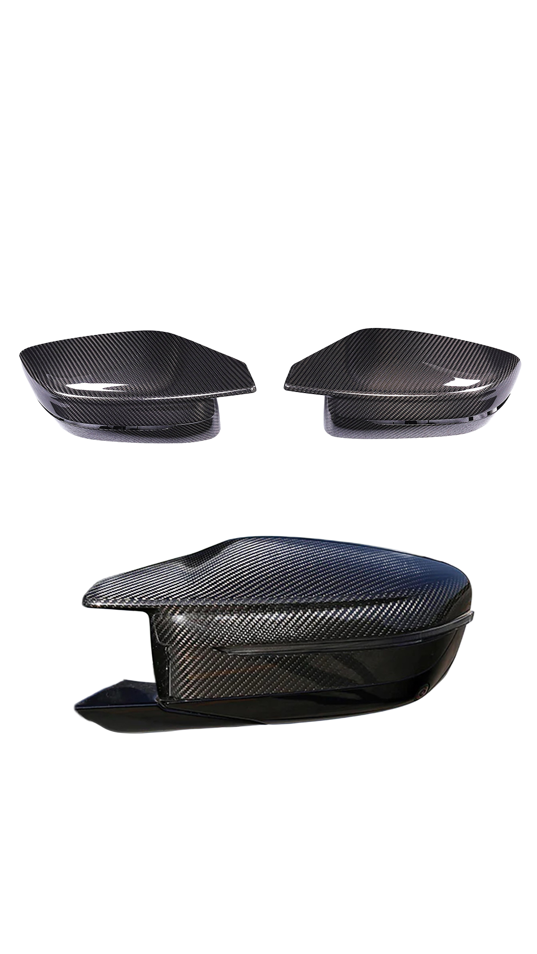 Dry Carbon Fiber Mirror Cap Replacements - G80 M3 / G82 M4 / G87 M2