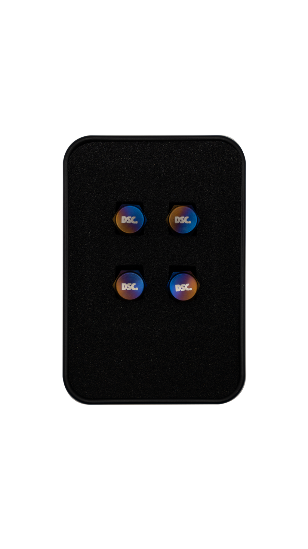 Deluxe Burnt Titanium Valve Stem Caps