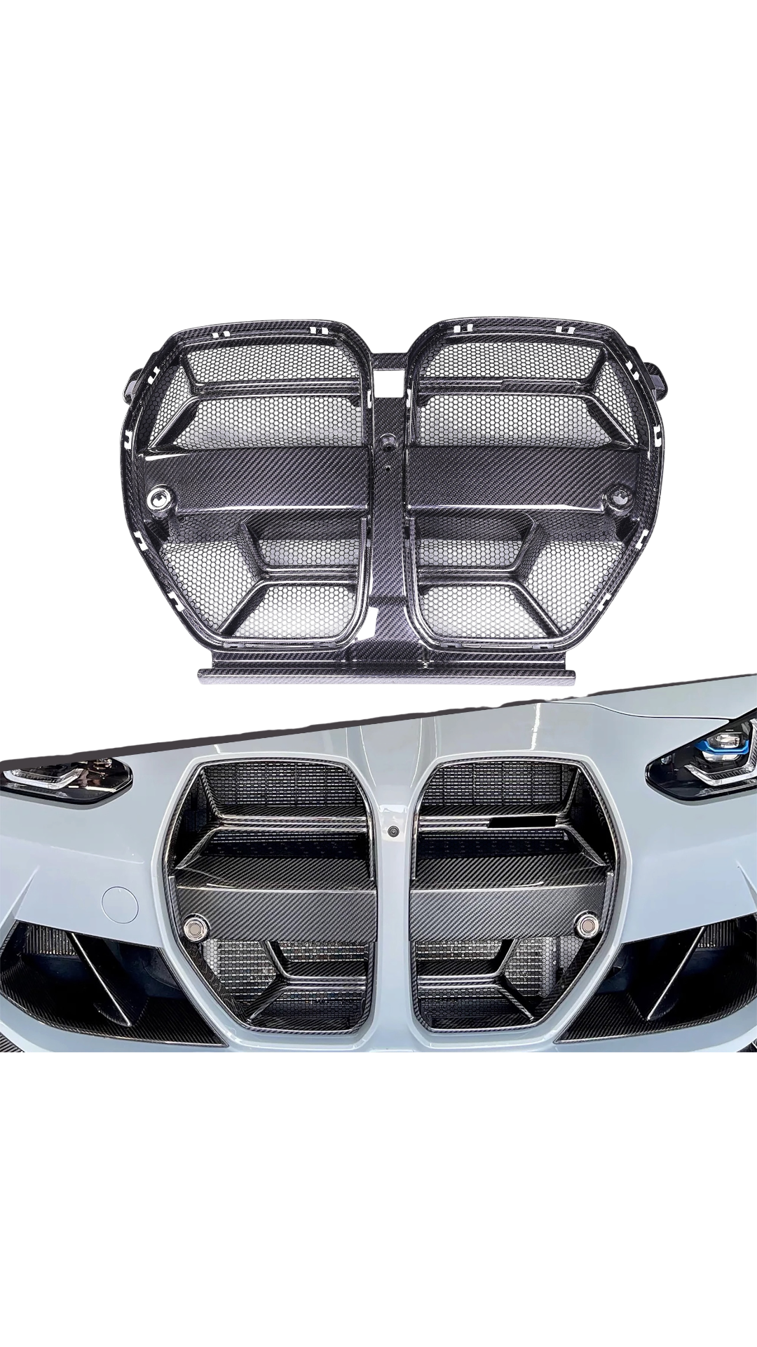 CSL Style Pre-Preg Carbon Fiber Grille Replacement - G80 M3 / G82 M4