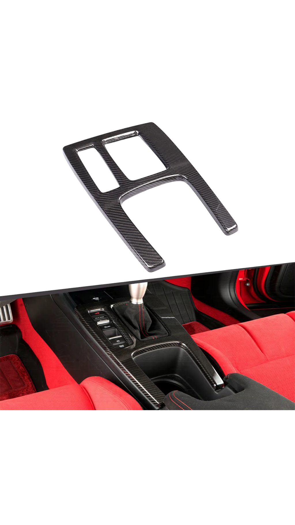 Carbon Center Trim Panel Cover Civic FL5 Type R 22+ (LHD Only)