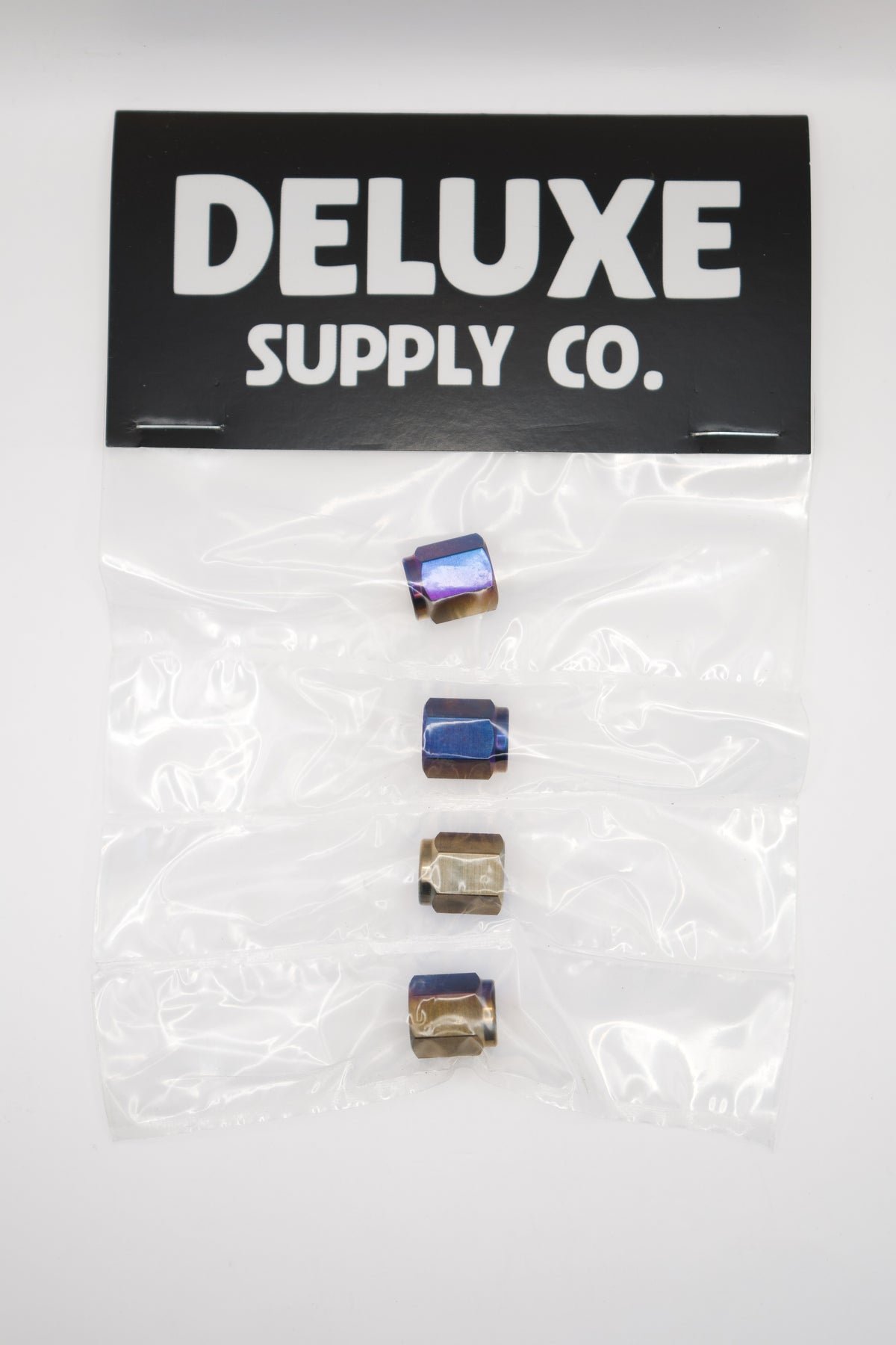 Burnt Titanium Valve Stem Caps