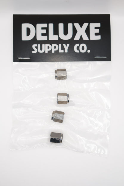 Raw Titanium Valve Stem Caps