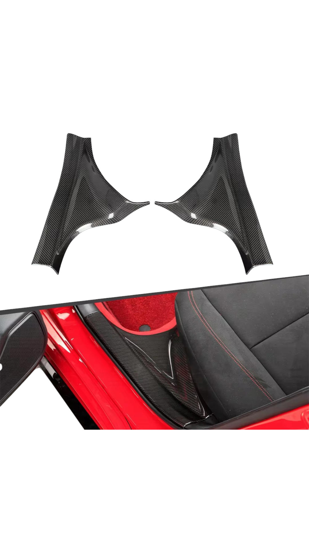 Carbon Rear Door Sill Trim Civic FL5 Type R 22+