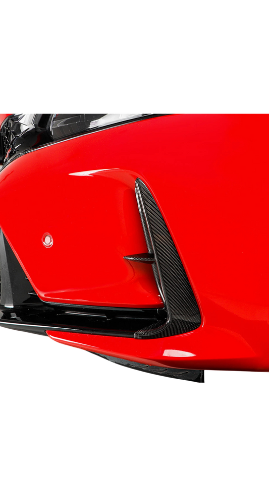 Carbon Front Bumper Canards Civic FL5 Type R 22+