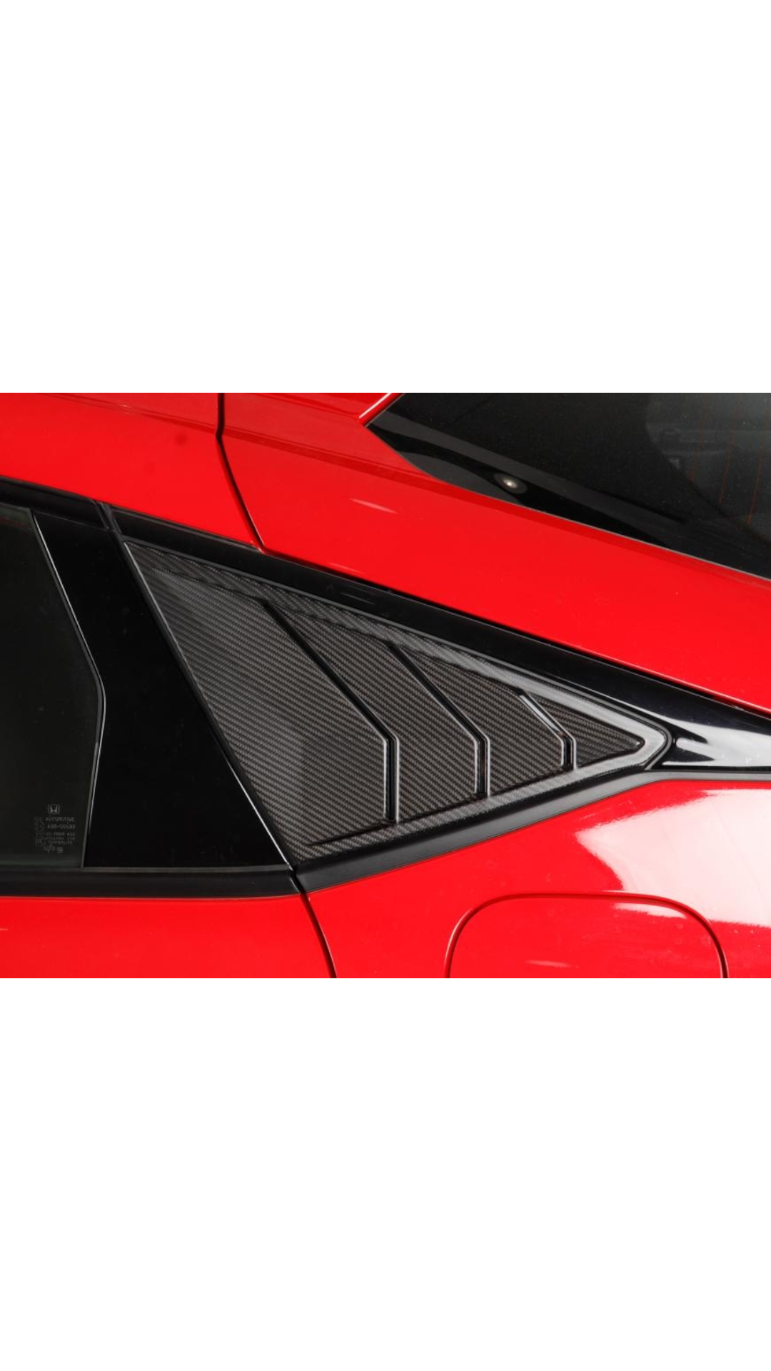 Carbon Rear Window Vent Civic FL5 Type R 22+