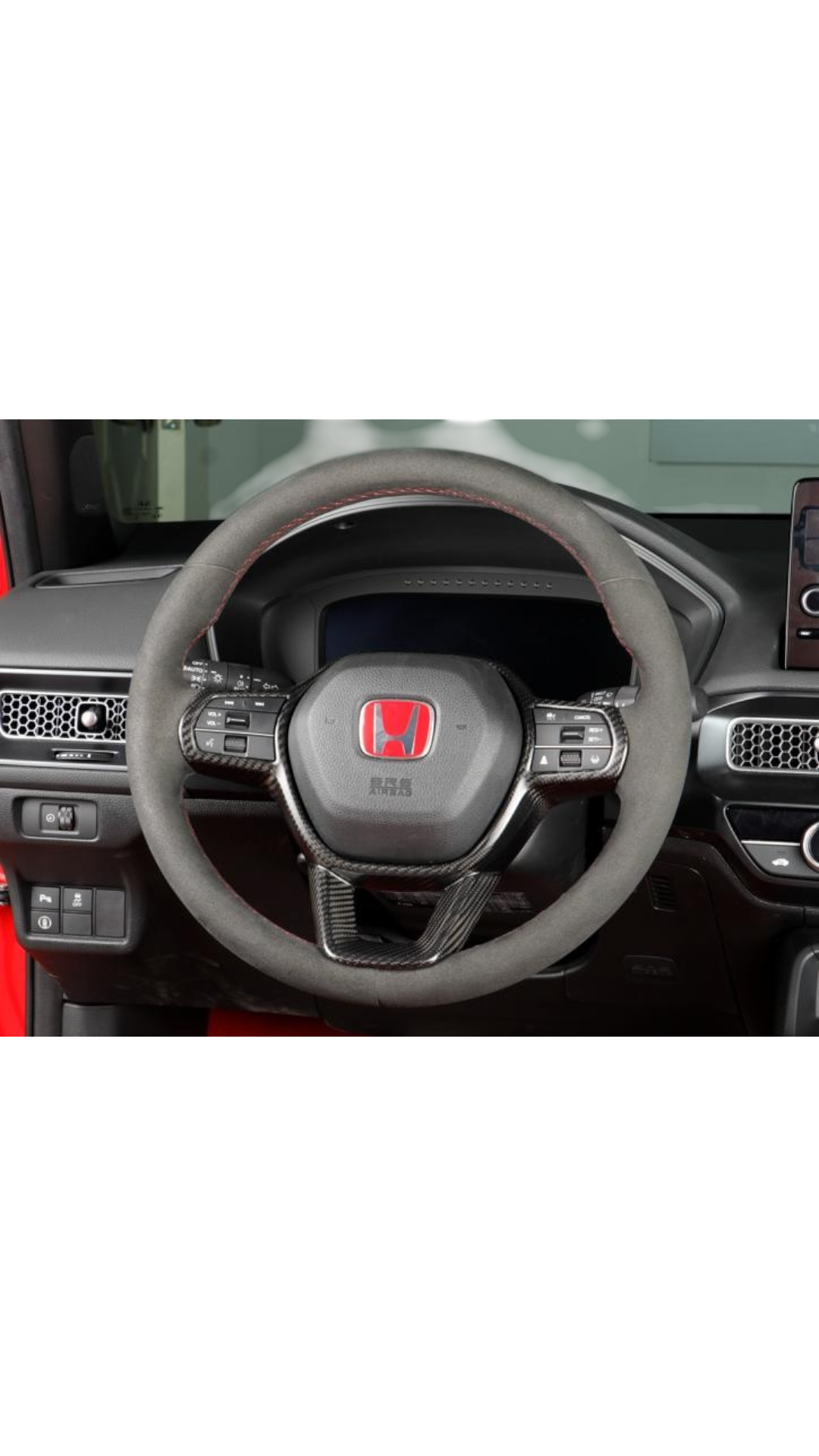 Carbon Steering Wheel Trim Civic FL5 Type R 22+