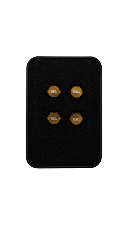 Deluxe Bronze Titanium Valve Stem Caps