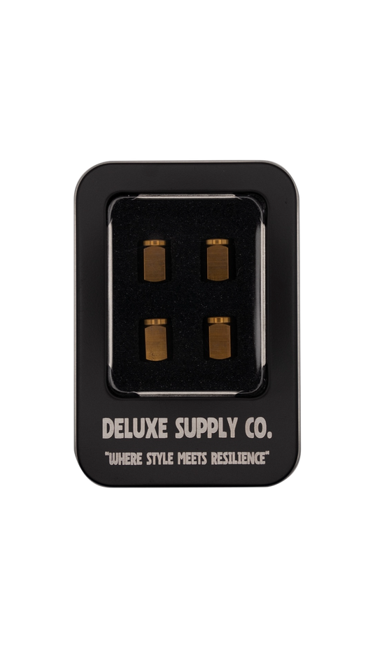 Deluxe Bronze Titanium Valve Stem Caps