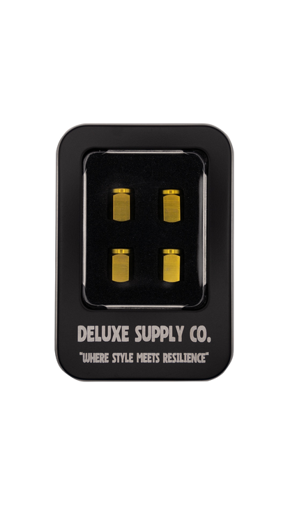Deluxe Gold Titanium Valve Stem Caps