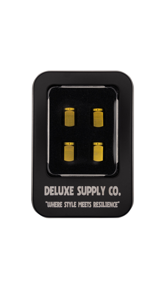 Deluxe Gold Titanium Valve Stem Caps