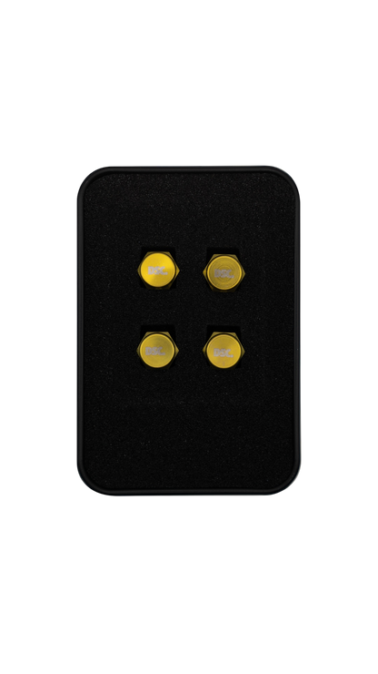 Deluxe Gold Titanium Valve Stem Caps