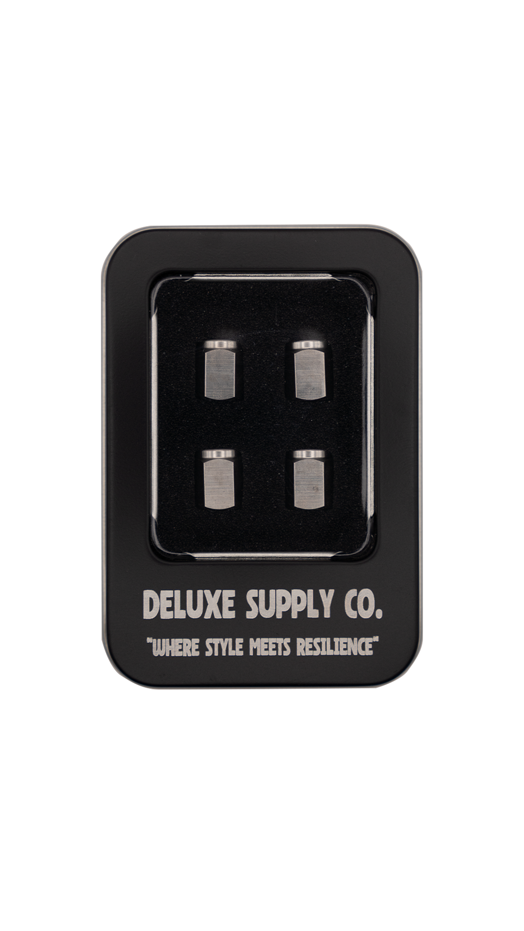 Deluxe Raw Titanium Valve Stem Caps