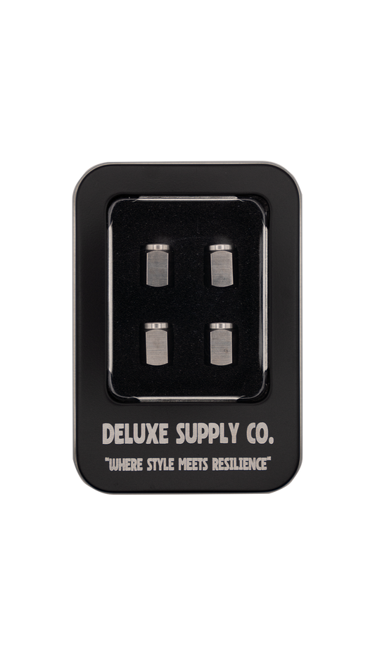Deluxe Raw Titanium Valve Stem Caps