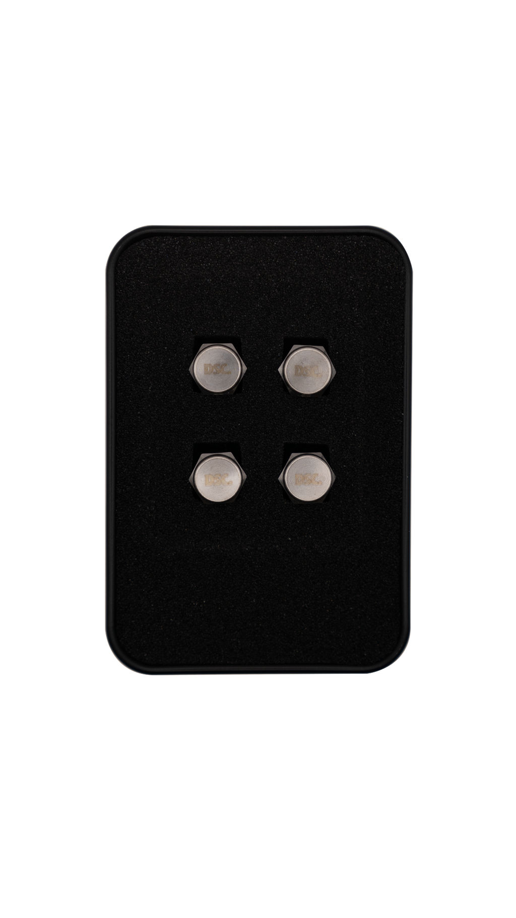 Deluxe Raw Titanium Valve Stem Caps