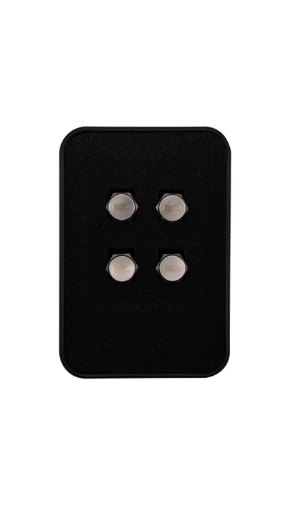 Deluxe Raw Titanium Valve Stem Caps